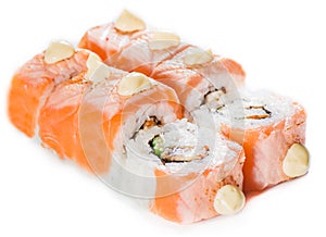 Japanese cuisine. Maki sushi isolate