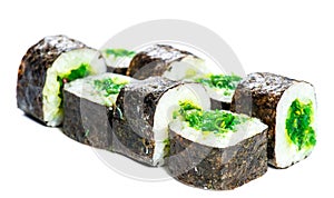 Japanese cuisine. Maki sushi isolate