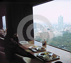 Japanese Cuisine Marriot Hotel Tokyo Breakfast Brunch Scenic View Restaurant Coffee Bread Noodle Fresh Fruits Vitamin Nutrients