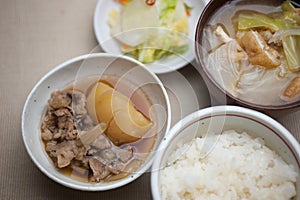 Japanese Cuisine Nikujaga (meat-potato)