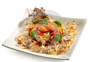 Japanese Cuisine - Noodles with Salmon