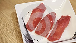 Japanese cuisine tuna sushi