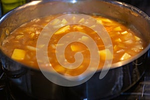 Japanese Curry being made