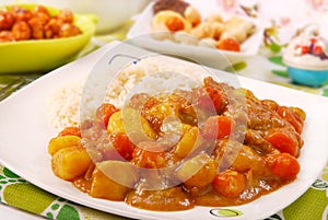 Japanese curry rice photo