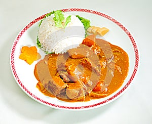 Japanese beef curry with rice