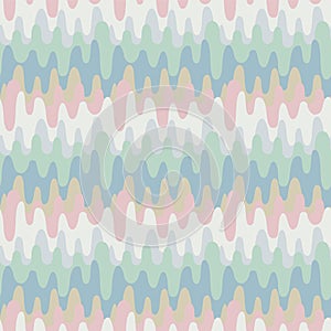 Japanese Curve Zigzag Wave Vector Seamless Pattern