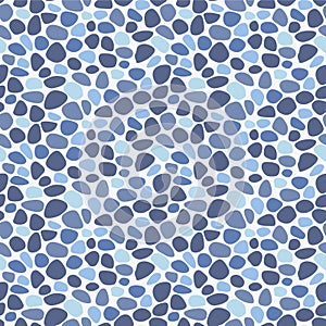 Japanese Cute Pebble Vector Seamless Pattern
