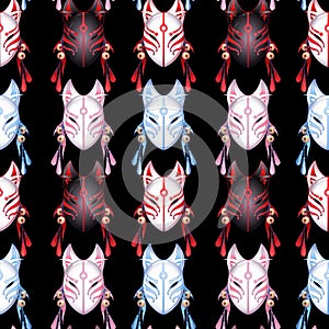 Japanese deamon fox pattern