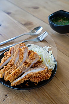 Japanese deep fried pork cutlet