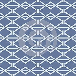 Japanese Diamond Weave Vector Seamless Pattern