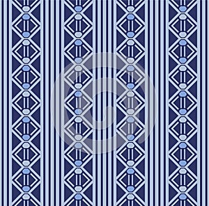 Japanese Diamond Zigzag Stripe Vector Seamless Pattern