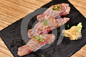 Japanese diet traditional food, Delicious wagyu beef.