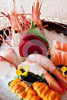 Japanese dishes - sashimi photo