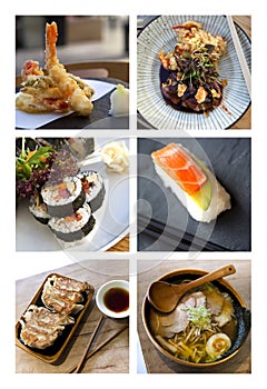 Japanese dishes