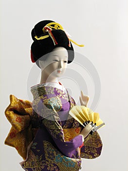 Japanese Doll with Fan