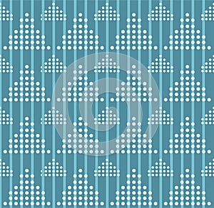 Japanese Dot Triangle Vector Seamless Pattern