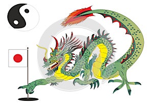 Japanese dragon symbol