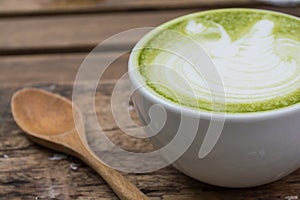Japanese drink, Latte Cup of green tea