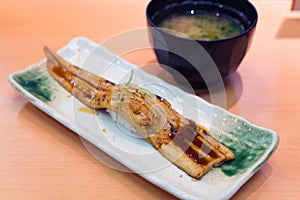 Japanese Eel broiled with soy sauces