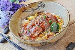 Japanese eel rice