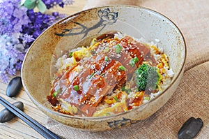 Japanese eel rice
