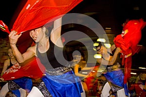 Japanese female dancer festival maturi
