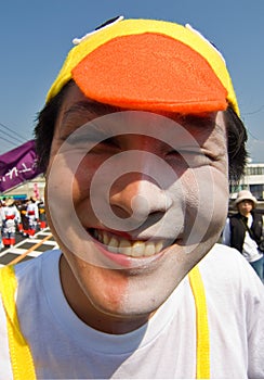 Japanese Festival Dancer in makeup