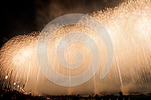 Japanese fireworks in Summer Festival, Nagaoka city,Niigata pref