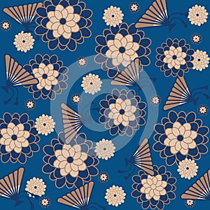 Japanese floral background.