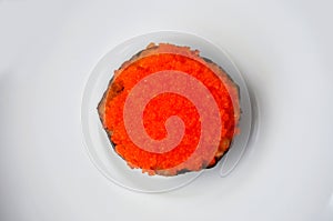 Japanese food, Flying fish roe seaweed sushi