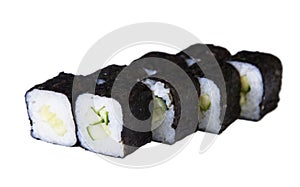 Japanese food is fresh and delicious sushi rolls