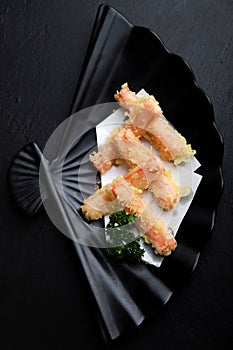 Japanese food menu,Fried crab sticks