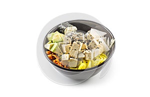 Japanese food mix chirashi veggie in bowl.