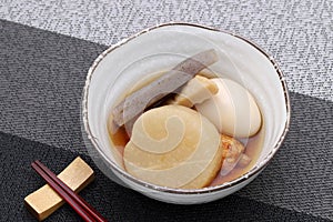 Japanese food, Oden in a bowl