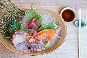 Japanese food,sashmi set