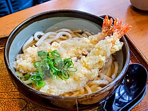 Japanese food, tempura udon