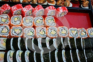 Japanese foods,macro on sushi