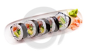 Japanese futomaki sushi