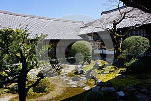 Japanese garden in Daigoji temple, Kyoto