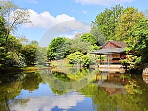 Japanese garden in Hasselt, Belgium.