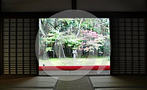 Japanese garden in the Koto-in temple - Kyoto, Japan