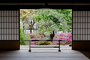 Japanese garden in Kyoto