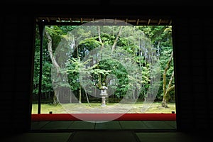 Japanese garden in Kyoto, Japan