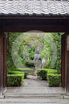 Japanese garden in Kyoto, Japan