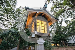 Japanese garden lantern