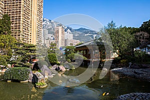 Japanese garden in Monte Carlo