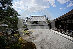 Japanese garden in Nanjenji temple, Kyoto