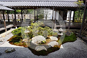 Japanese garden in Nanjenji temple, Kyoto