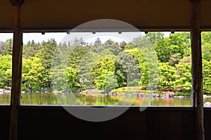 Japanese garden at National Showa Kinen Park