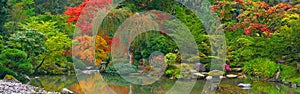 Japanese Garden panoramic view photo